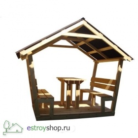 Беседка со столом и лавочками 2500*1550 мм