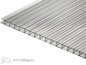 Сотовый поликарбонат "Тепличник Био" 2100х6000х4мм.